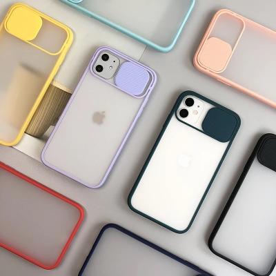 China Wholesale Shockproof Sliding Door Camera Lens Protector Cover Lens Protect TPU Phone Case For iPhone 11 Pro Max for sale