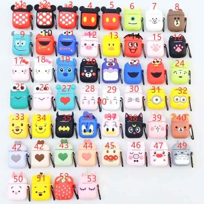 China For Wholesale Earphone Accessories Cartoons New Skin For Cute Airpods Case Silicone Airpods Case For Cute Airpods Case for sale