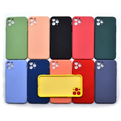 China Hawkeye Single Soft Thin Liquid Silicon Hole Cell Phone Shockproof Cell Phone Cases New With Plush Fiber For iphone 11 12 Case Covers for sale