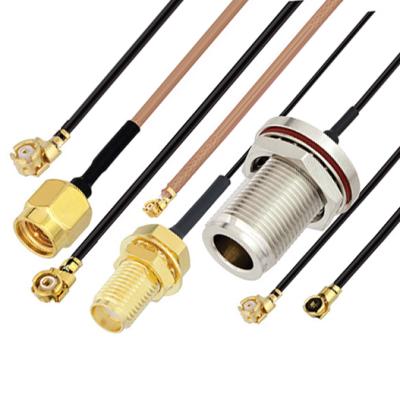 China OEM rf line rf coaxial cables rg59/rg213/rg6/RG174/RG178/RG316/RG58/LMR200/LMR400 jumper pigtail with SMA/TNC/BNC/ ufl connector for sale