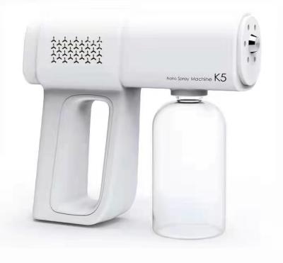 China 2021 hot selling ABS uv light atomizer 800ml mini wajah k5 nano disinfektan disinfektan disinfectan spray gun for sale