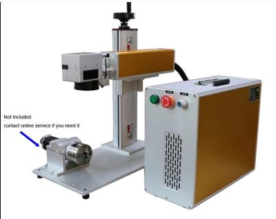 China 20/30 watt Fiber laser peeling & etching machine on stainless steel and plastic with CE Certificate for sale