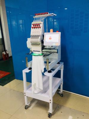 China Single Head 12/15 Needles Computerized Cap Embroidery Machine for sale