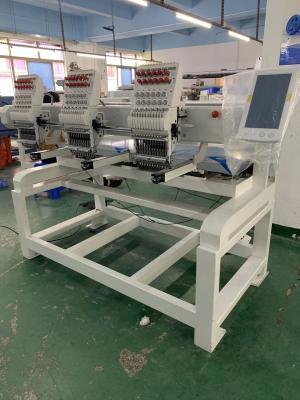 China 2 Heads computerized embroidery machine suitable for logo embroidery T-shirt cap and jacket for sale