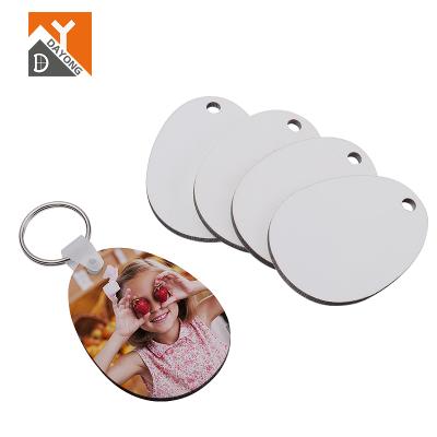 China Popular Custom Chain DAYONG MDF Double-sided Printing Custom Key Chain Logo Keychain Sublimation Blank Diy Sublimation Mute Keychain for sale