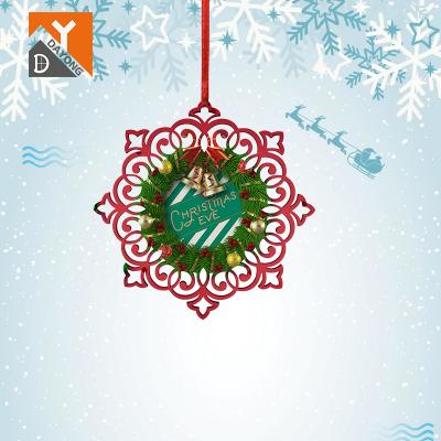 China DAYONG DIY Christmas Decorations Sublimation Heat Transfer Blanks MDF Christmas Ornaments MDF Christmas Ornaments for sale