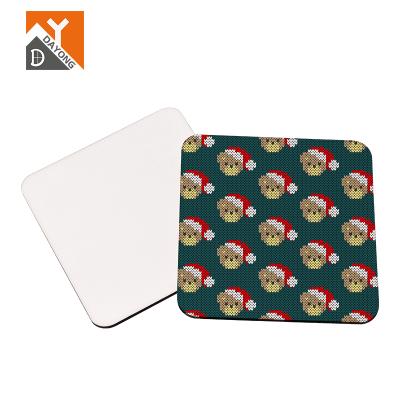 China DAYONG DIY Sublimation Wooden Blank 95mm Square MDF Viable Custom Wholesale Coasters for sale