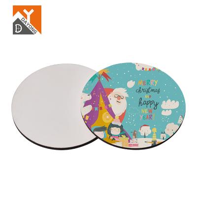 China DAYONG Sustainable Promotional Souvenir DIY Models Sublimation MDF 95mm Round Blank Coasters for sale