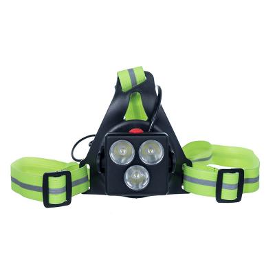 China New Mountaineering Outdoor Sports Night Running Light Led Trunk Safety Running Warning Light USB Charging 3led Outdoor Sports Lighting for sale