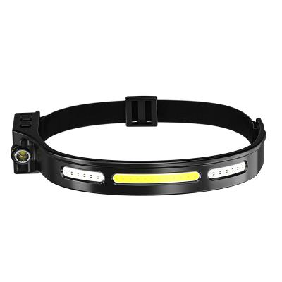 China Off-Road Headlamp Induction Night Headlight Mountaineering LED Outdoor Signal Light Ultra-light Running Red Light Running Light for sale