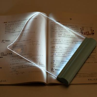 China High-transmittance modern light rechargeable acrylic tablet light study light USB reading small LED book light for sale