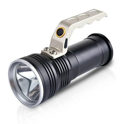 China Camping Led Portable Lamp Strong Light Long Range Outdoor Flashlight Household Patrol Emergency Rechargeable Spotlight for sale