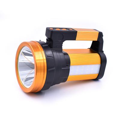 China Outdoor Strong Light Flashlight 800 Meters Long Range Handheld Rechargeable Cave Lamp High Power Searchlight Field With Side Light for sale