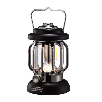 China Nordic Old-fashioned Rechargeable Rail Lantern Lamp Outdoor Retro Picnic Barbecue Camp Lighting Lamp Emergency Nordic Old Fashioned for sale