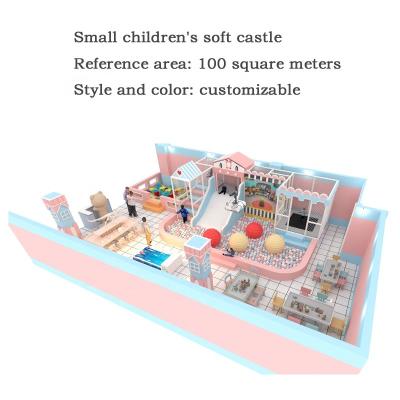 China Small wooden table d'hôte children's soft castle/customizable children's soft castle/children's soft castle that can be played at home for sale