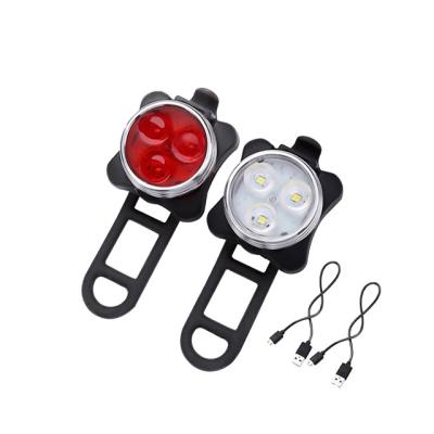 China Waterproof Super Bright Led Safety Light Bicycle Front And Rear Bike Led Rechargeable Light for sale