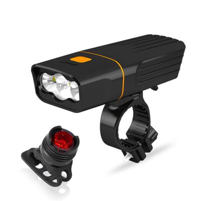 China Perfect Super Bright 360 Free Spin Bicycle Light 3*xm-l T6 Mountain Bike Light Led Set For Handlebar Bicycle Light With Power Bank Function for sale