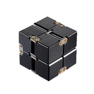 China Cute Infinity Aluminum Cube Toys Metal Deformation Metal Infinity Effort Premium Cube for sale