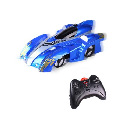 China Wall Climbing RC Car Electricity Cars Remote Control Wall Climbing RC Car LED Lights 360 Degree Rotating Stunt Toys Machine Wall Anti-Gravity Race for sale