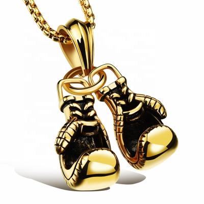 China MECYLIFE Hiphop Fashion Hiphop Jewelry Stainless Steel Fitness Gym Necklace Men's Boxing Pendant Necklace for sale