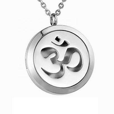 China MECYLIFE Stainless Steel Essential Oil Necklace Hindu Yoga Necklace Personalized Aromatherapy Diffuser Necklace for sale