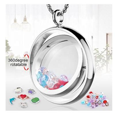 China MECYLIFE High Polished Stainless Steel Necklace Swing Pendant Floating Pendant Necklace for sale