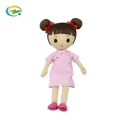 China Customize Soft Toy wuggy plush toys weighted plush cute plush pink clothes and yellow skin people with pigtails for sale