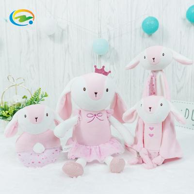 China Customize To Customize Cute Design Plush Toys Stuffed & Plush Toys BB Called Baby Towel Saliva Towel Ring Bell Baby Toy Set for sale