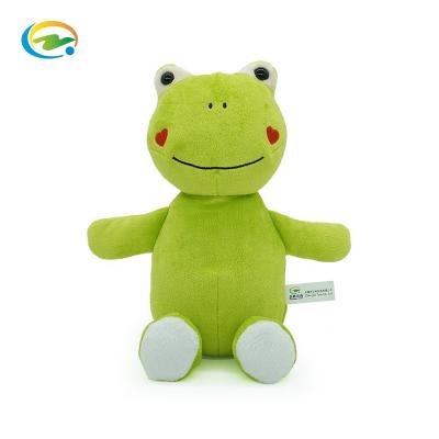 China Customize Custom Environmental Friendly Material Soft Stuffed Plush Toy Stuffed Toy Office Green Frog Cute Soft Pillow for sale