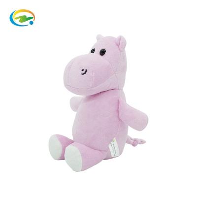 China Customize Weighted Cute Soft Plush Wuggy Toys Stuffed Plush Toy Hippo 25cm Pink Teddy Bear Environmental Protection for sale