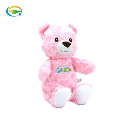 China Customize Amazon Sells Stuffed Toy Pink Teddy Bear 25cm Stuffed Doll Plush Toy Girls Custom New Creative Cloth + PP Cotton for sale