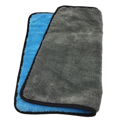 China Free-scratch Coral Fleece Car Wash Towel Thickened Absorbent and Non-shedding 600Gsm Clean Car Wiper Square Microfiber Towel for sale