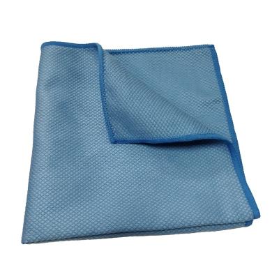 China Cheap Price Household Compressed Anti-Grease Wiping Rags Fish Scale Microfiber Kitchen Cleaning Cloth For Glass And Mirror Dish for sale