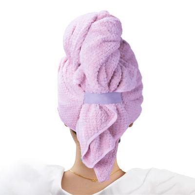 China Useful QUICK DRY Microfiber Hair Dryer Shower Turban Towel For Women for sale