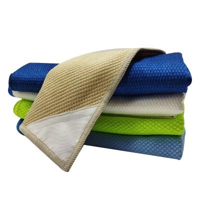 China Whiteboard Microfiber Kitchen Hand Towel Fruit Dish Cleaning Cloth Microfiber Golf Towel Hanging Towel 400gsm for sale