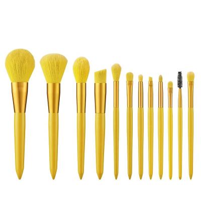 China Pretty Gold Makeup Brush Set 8 Candy Super Soft Makeup Brush Box for sale