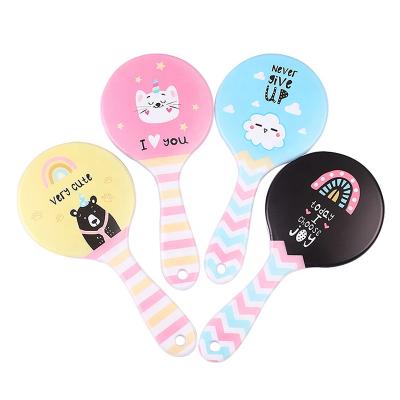 China Fashional Round Hair Comb Striped Cute Single Handle Printing Hair Comb For Child for sale