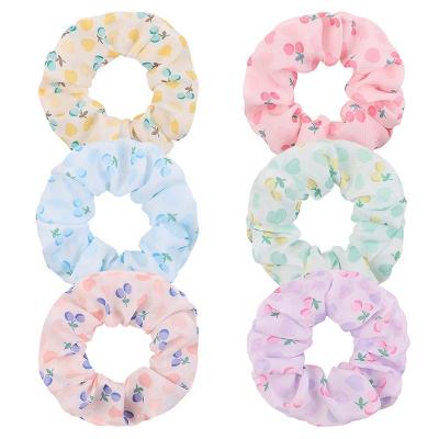 China Hair Scrunchies Series High Style Summer Cute Stretch Fruit Printed Hair Accessories for sale