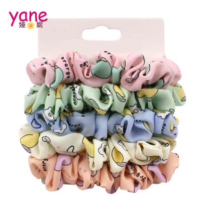 China Enough 5 PCs One Cartoon Mini Hair Scrunchies Elastic Hair Bands Sets Cool Hair Scrunchies Custom Made for sale