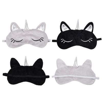 China Anti-wrinkle Gray Eye Mask Unicorn Custom Premium Black Eye Mask For Halloween Gift for sale