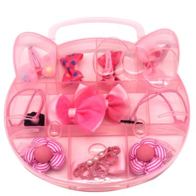 China Fashion Newest Hair Accessories Set Princess Hair Clips Hair Bands Set With Cute Box for sale