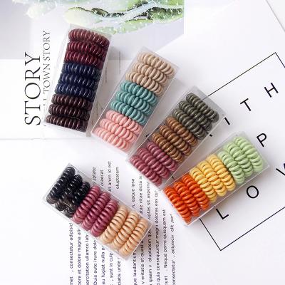 China Custom Hair Decoration Candy Color Hair Band Boxes Packed Fashionable Telephone Wiring Welcomed for sale