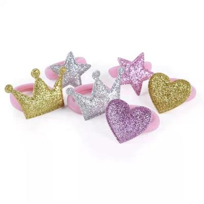 China Pretty Newest Sequins Accessories Cute Towel Material Hair Tie For Girls Kids for sale