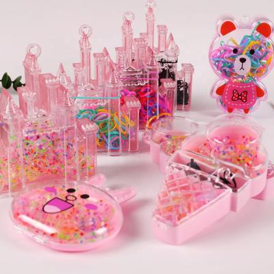 China Cute Mini Rubber Band Colorful Bobbles Multifunctional with the gift box for sale