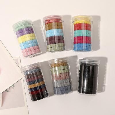 China Pretty Colorful Hair Ties Elastic Hair Band Seamless Hair Tie Packaging With Box for sale