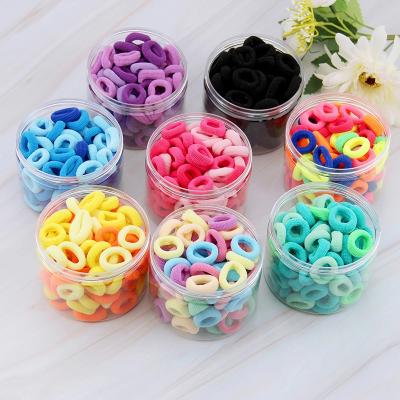 China Colorful Seamless Elastic Hair Ring Mini Size Rubber Hair Band Fashion Hair Decoration for sale