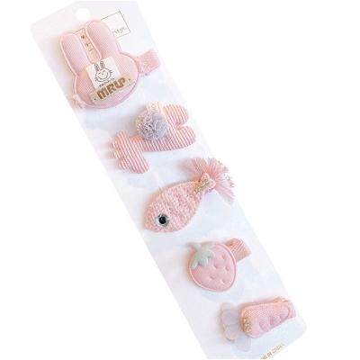 China Cute set of Japan baby hair clip accessories and Korean new style pink full set Korean cartoon for sale