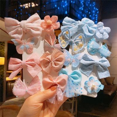 China 2021 Newest Cute Fresh Style Flower Children Bow Princess Cut Hair Ornaments for sale