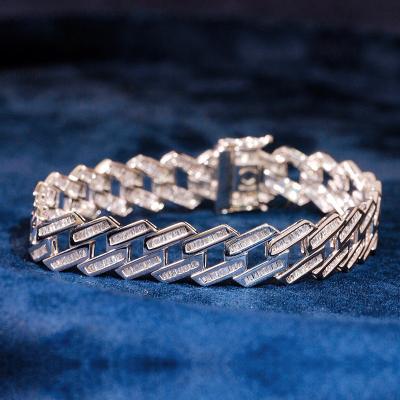 China 2023 new arrival FASHION high quality diamond jewelry bracelet for women 18k white gold real CLASSIC bracelet for sale