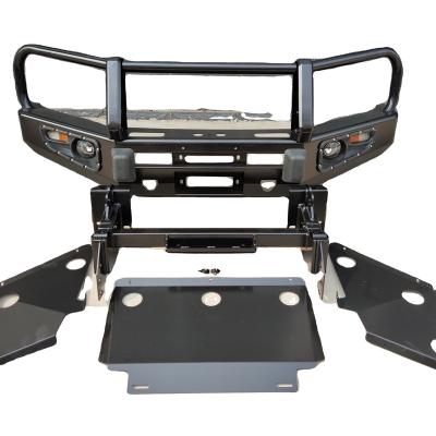 China Wholesale China 4x4 Steel Front Bumper Offroad Steel For Tacoma With Tire Carrier Smooth Finish Black Color for sale